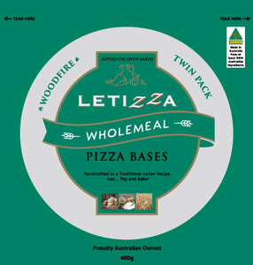 Letizza Pizza Base - WHOLEMEAL TWIN PACK CARTON